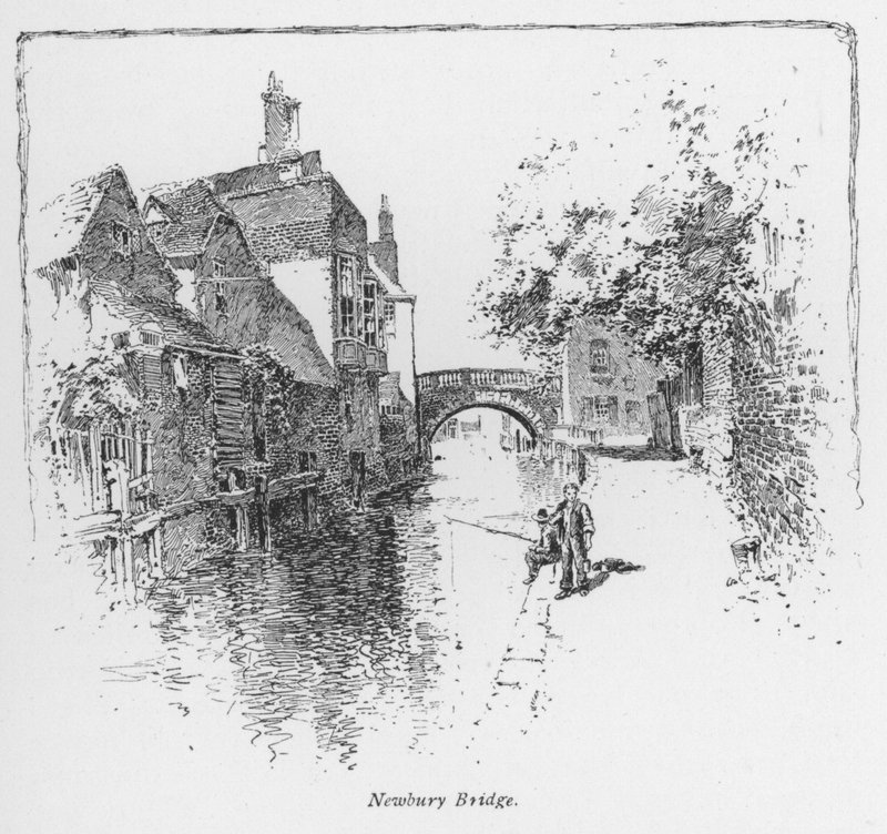Treino: Newbury Bridge (litho) de English School