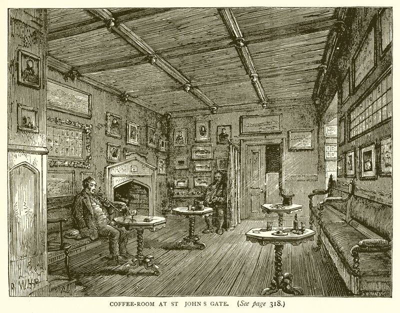 Sala de café no portão de St. Johns de English School