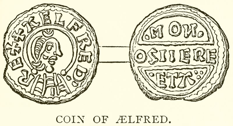 Moeda de Aelfred de English School