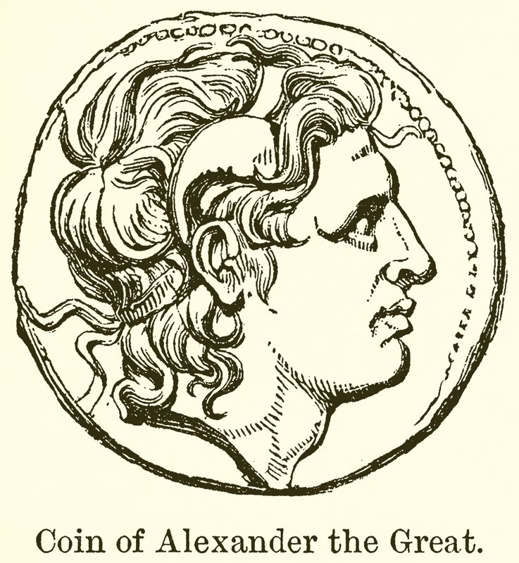 Moeda de Alexandre, o Grande de English School