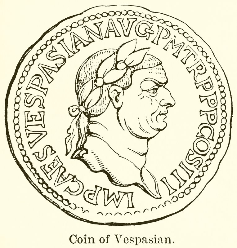 Moeda de Vespasiano de English School