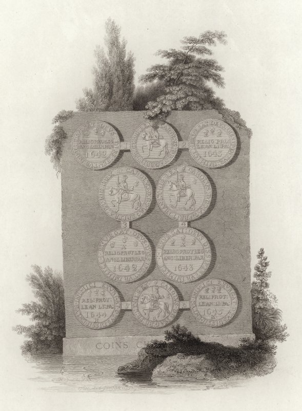 Moedas do Rei Carlos I durante a Guerra Civil Inglesa de English School