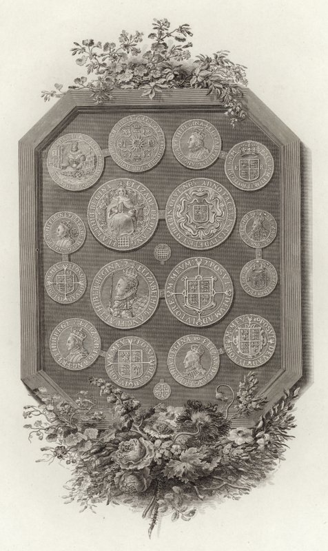 Moedas da Rainha Elizabeth I de English School