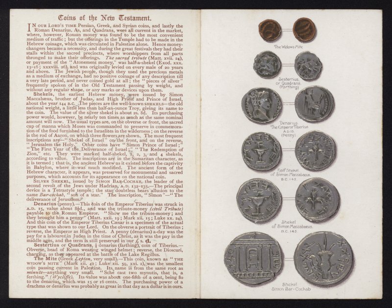 Moedas do Novo Testamento de English School