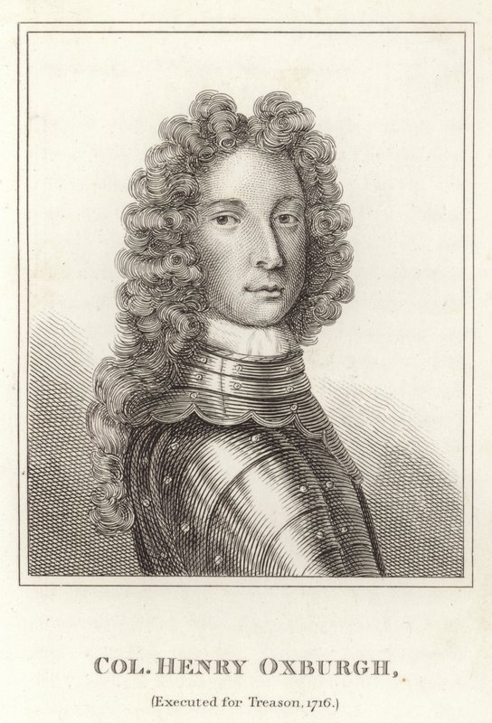 Coronel Henry Oxburgh, executado por traição, 1716 de English School