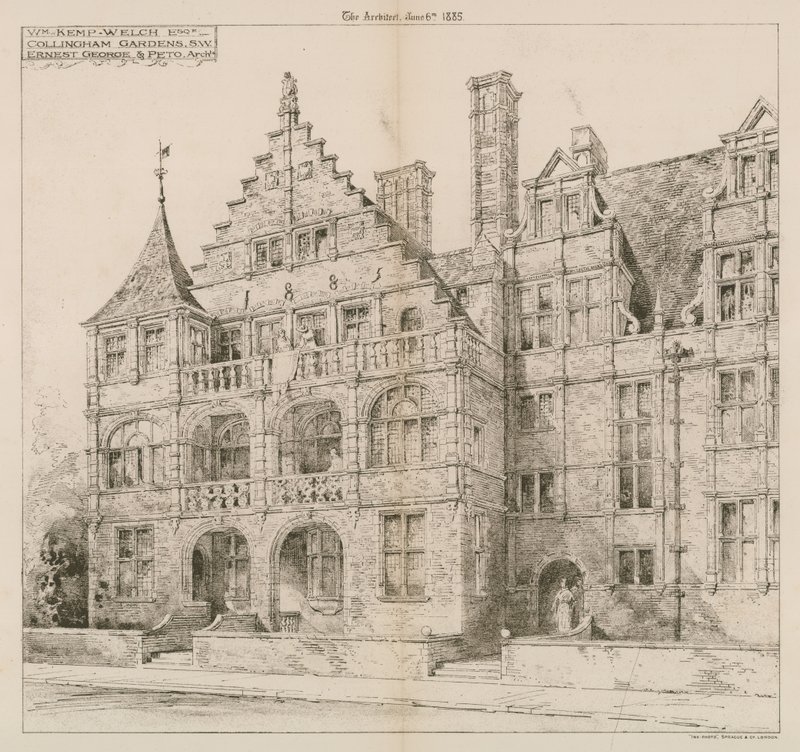 Jardins de Collingham, Kensington, Londres de English School