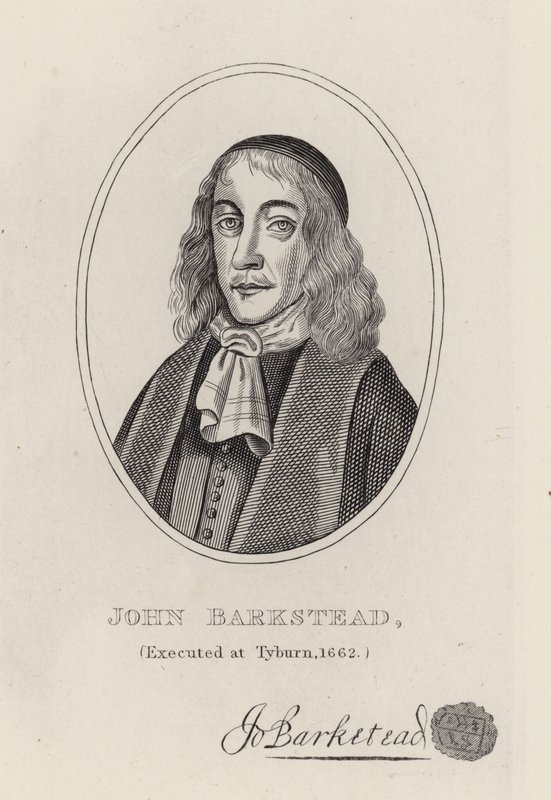 Coronel John Barkstead (gravura) de English School