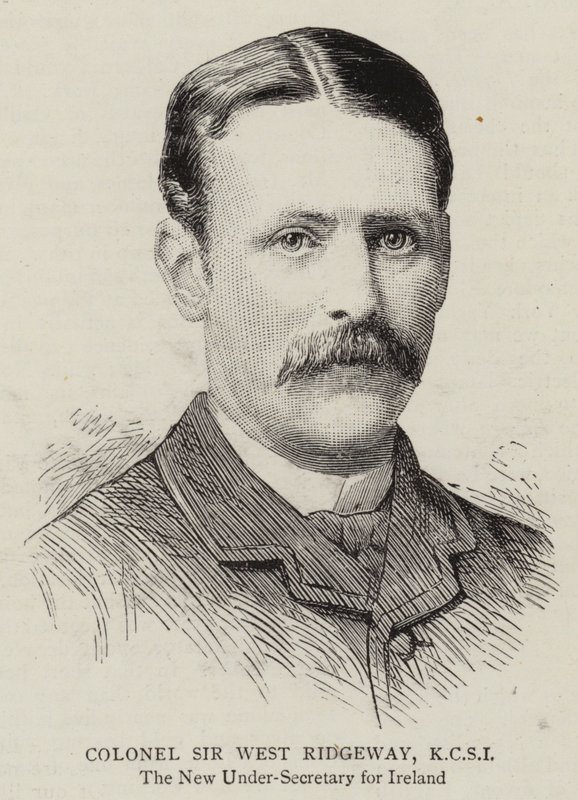 Coronel Sir West Ridgeway, KCSI (gravura) de English School