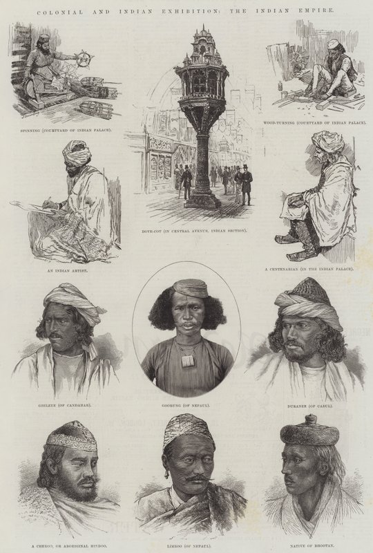 Exposição Colonial e Indiana, o Império Indiano (gravura) de English School