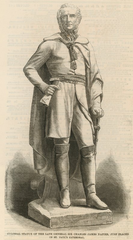 Estátua colossal do falecido general Sir Charles James Napier de English School