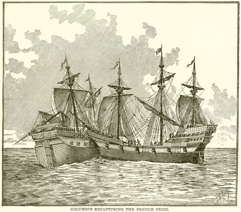 Columbus recapturando o prêmio francês de English School