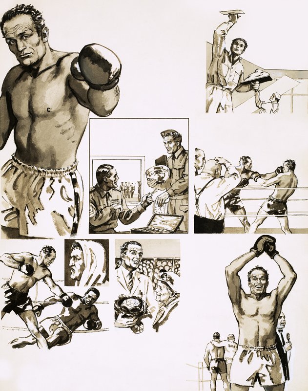 Biografia em quadrinhos de Henry Cooper de English School