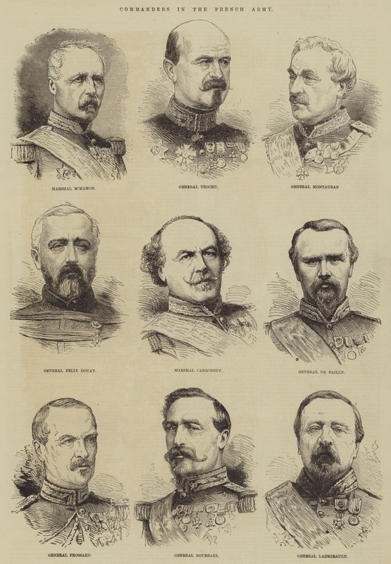 Comandantes do Exército Francês (gravura) de English School