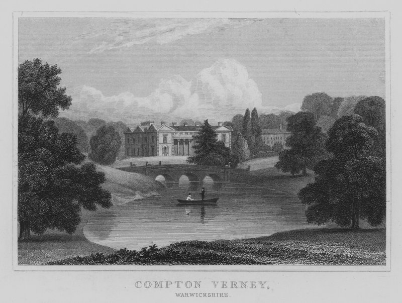 Compton Verney, Warwickshire (gravura) de English School