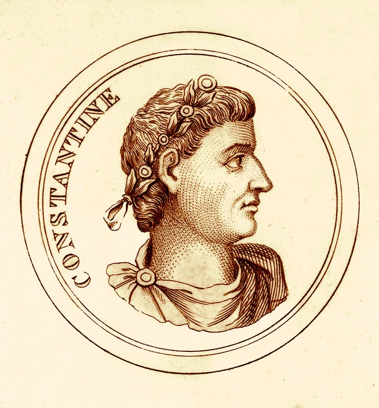 Constantine, ilustração do The Universal Historical Dictionary, de George Crabb, publicado em 1825 (imagem digitalmente aprimorada) de English School