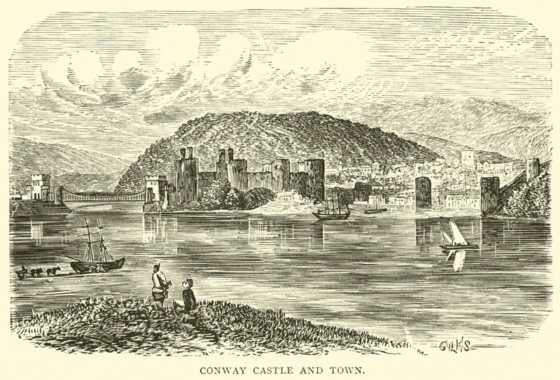 Castelo de Conway e cidade de English School