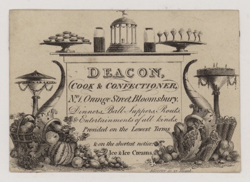 Cozinheiro e confeiteiro, diácono, cartão comercial de English School