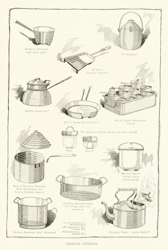 Utensílios de cozinha de English School