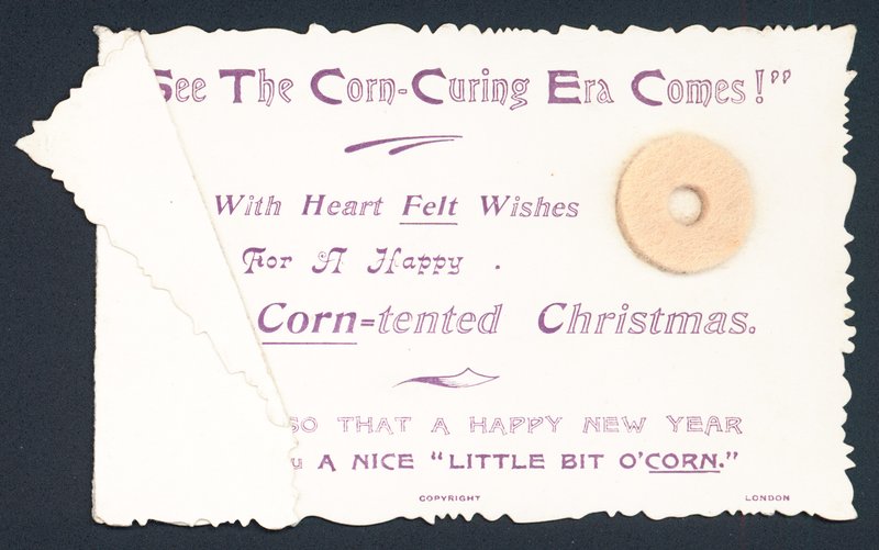 Corn-Pad para os pés, cartão de Natal de English School