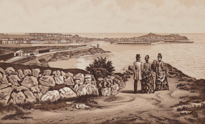 Cornualha: São Ives do Sul (litho) de English School