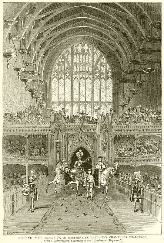 Coroação de Jorge IV. em Westminster Hall: The Champions Challenge de English School