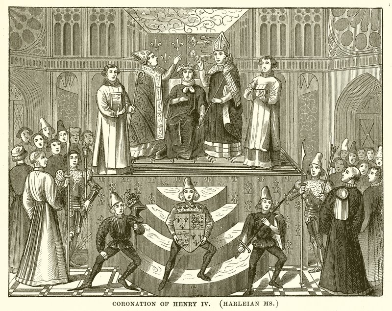 Coroação de Henrique IV. (Harleian Ms) de English School