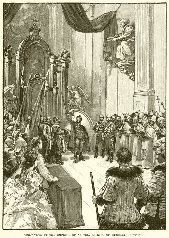 Coroação do Imperador da Áustria como Rei da Hungria de English School