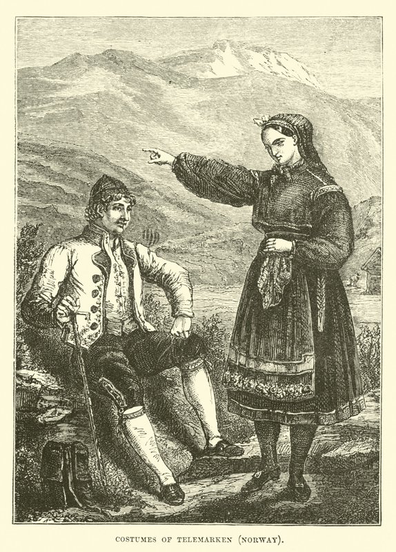 Figurinos da Telemarken, Noruega de English School