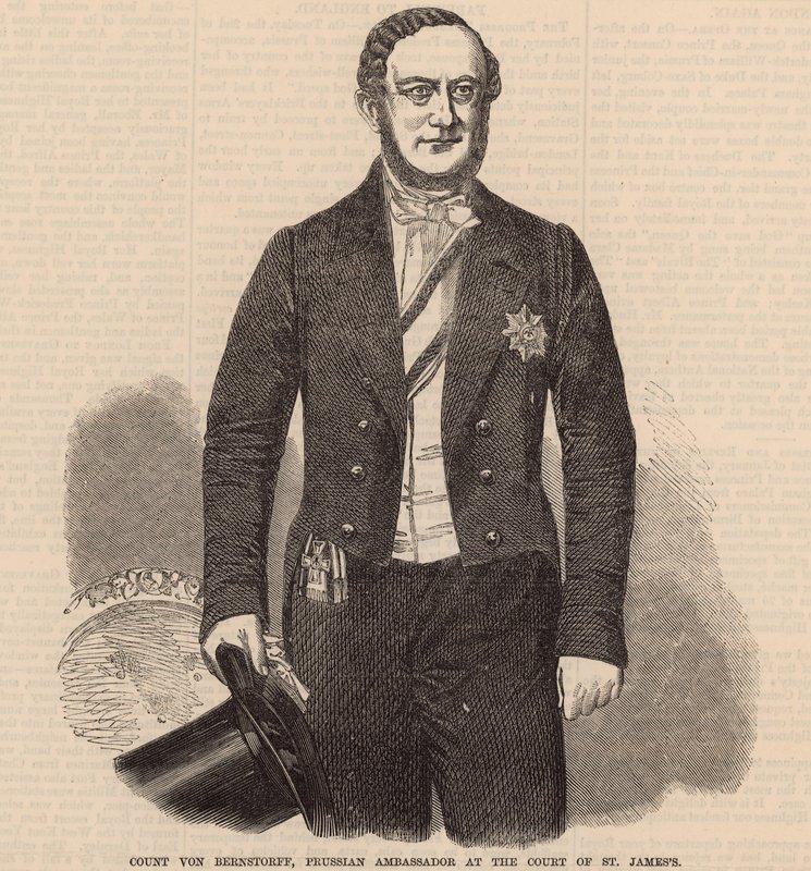 Conde Von Berstorff, embaixador prussiano no Tribunal de St. Jamess de English School