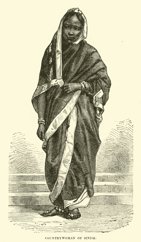 Mulher do campo de Sindh de English School