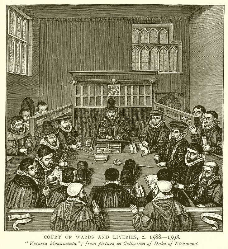 Tribunal de Wards e Liveries, c. 1588--1598 de English School