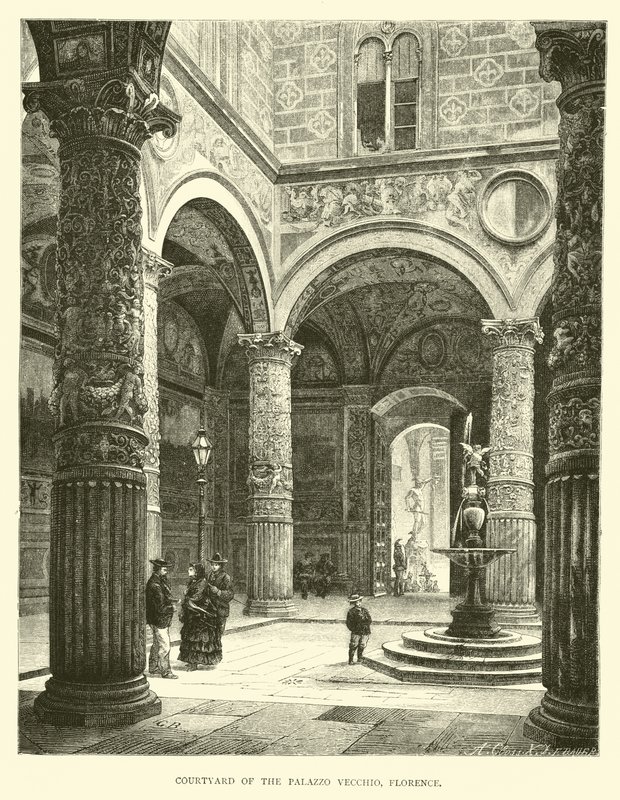 Pátio do Palazzo Vecchio, Florença de English School
