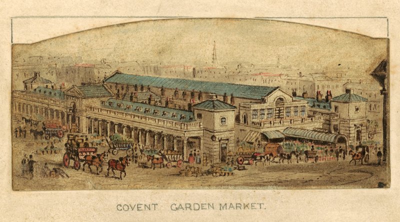 Covent Garden Market, Londres (wc no papel) de English School