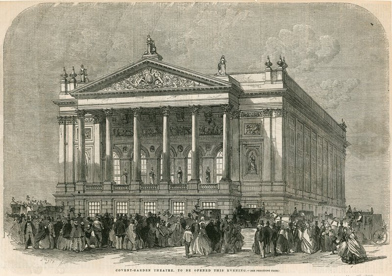 Covent Garden Theatre, Londres - a ser inaugurado esta noite de English School