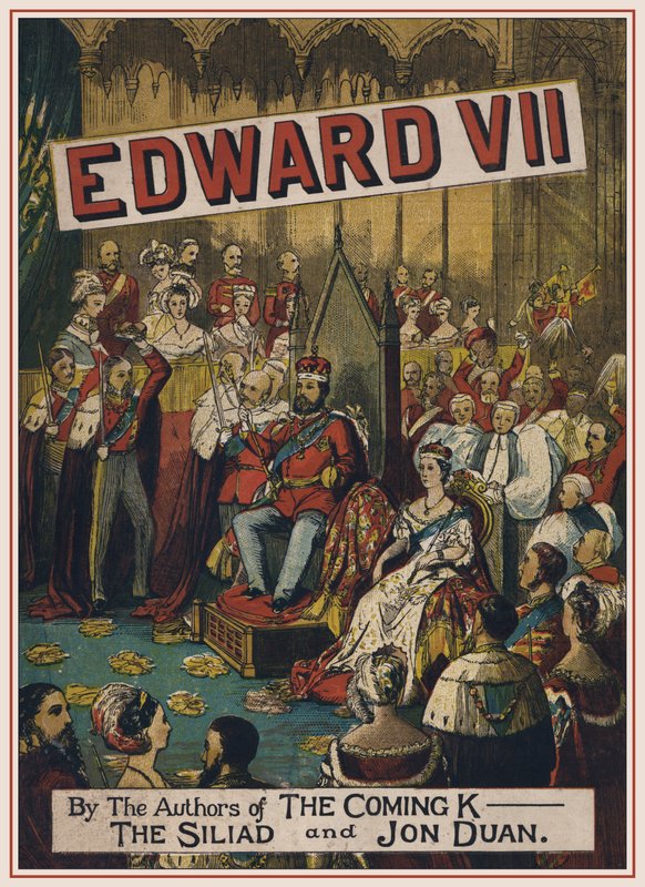 Capa de Edward VII - uma peça de teatro de English School