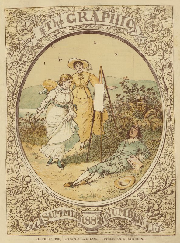 Capa de The Graphic Summer Number 1882 (chromolitho) de English School
