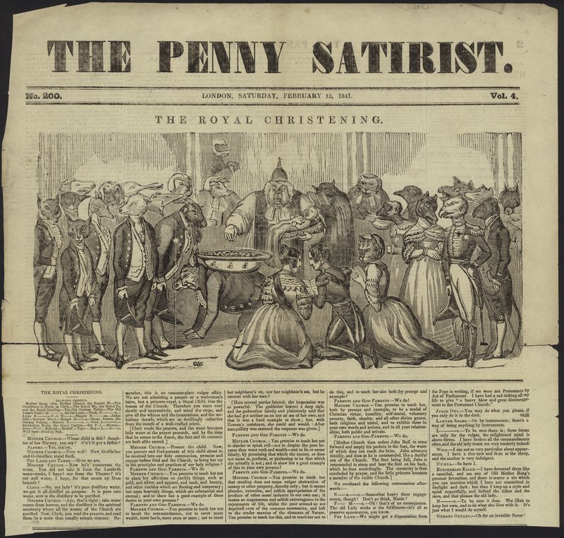 Capa de The Penny Satirist de English School