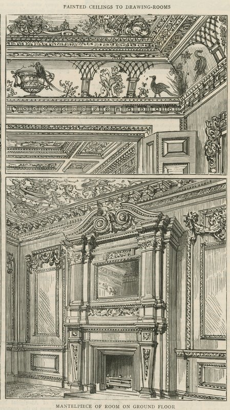 Cowfields, 30 Old Burlington Street: Manto de sala no andar térreo de English School