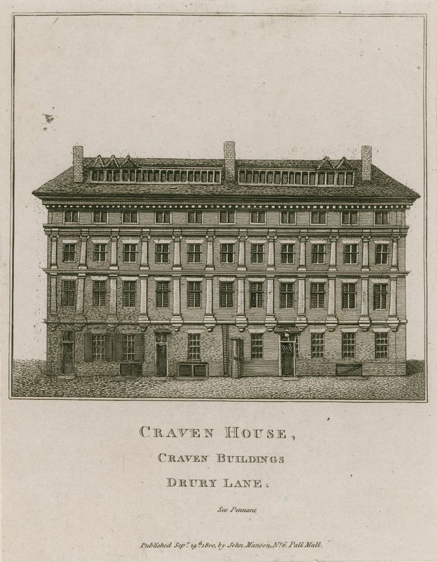 Craven House, edifícios Craven, Drury Lane, Londres de English School