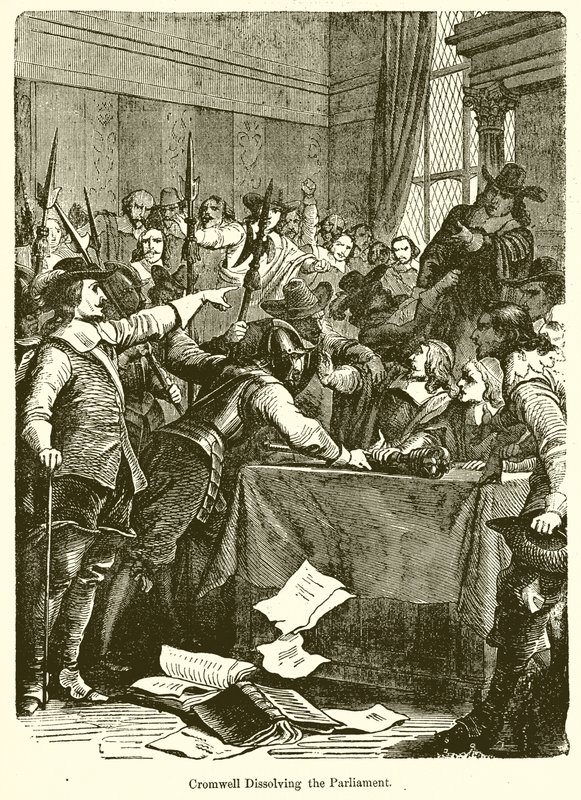 Cromwell dissolver o Parlamento de English School