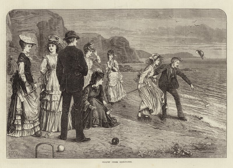 Croquet em dificuldades de English School