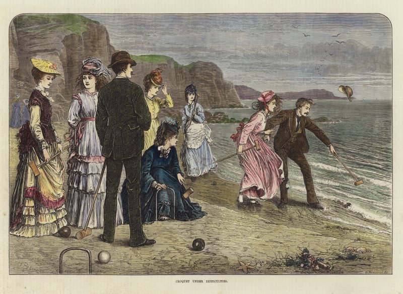 Croquet em dificuldades de English School