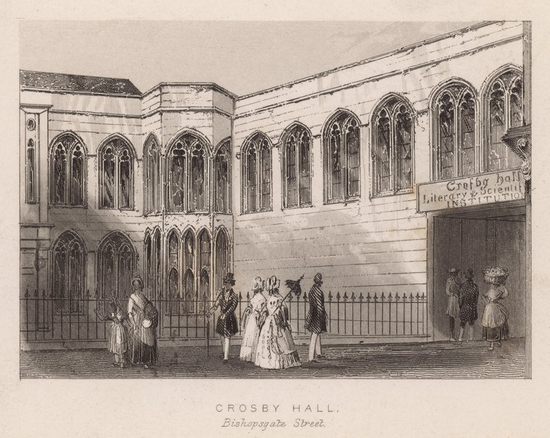 Crosby Hall, Bishopsgate Street, Londres de English School