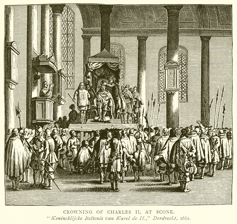 Coroação de Carlos II no Scone de English School