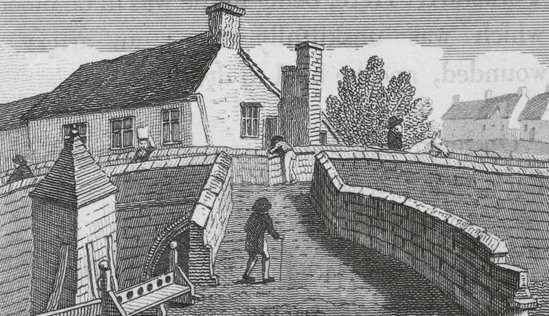Ponte de Croyland (gravura) de English School