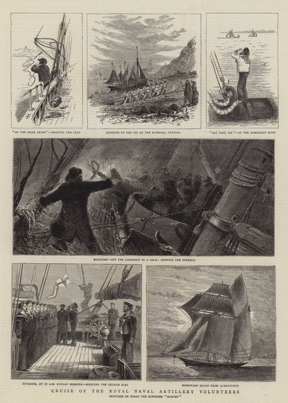 Cruzeiro dos Voluntários da Real Artilharia Naval (gravura) de English School