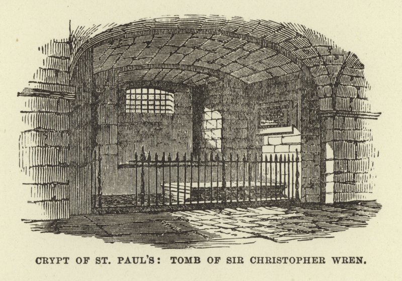 Cripta de São Paulo, Túmulo de Sir Christopher Wren de English School