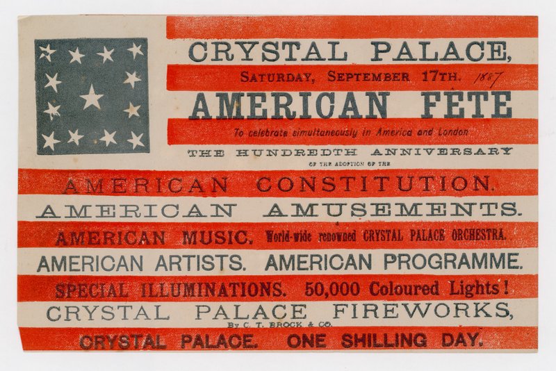 Palácio de Cristal, Festa Americana, 17 de setembro de 1887 de English School