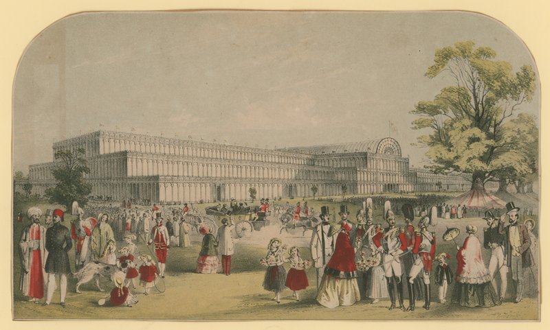 Palácio de cristal, Hyde Park, Londres de English School