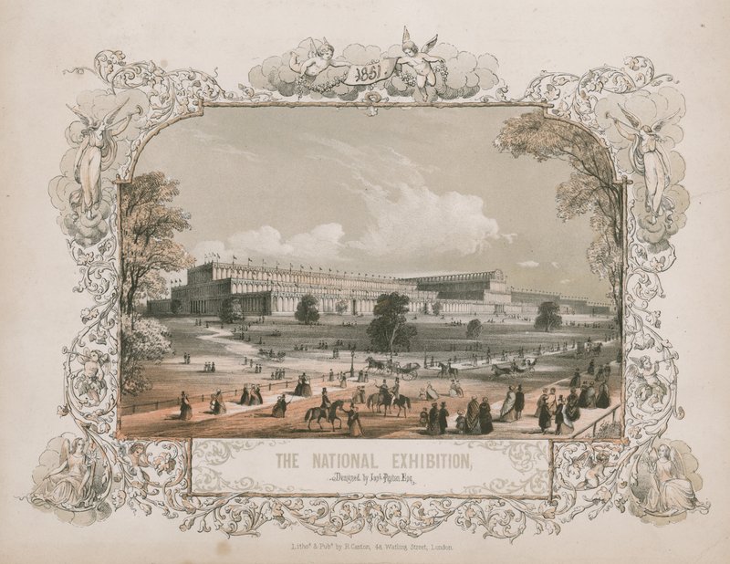 Palácio de cristal, Hyde Park, Londres de English School